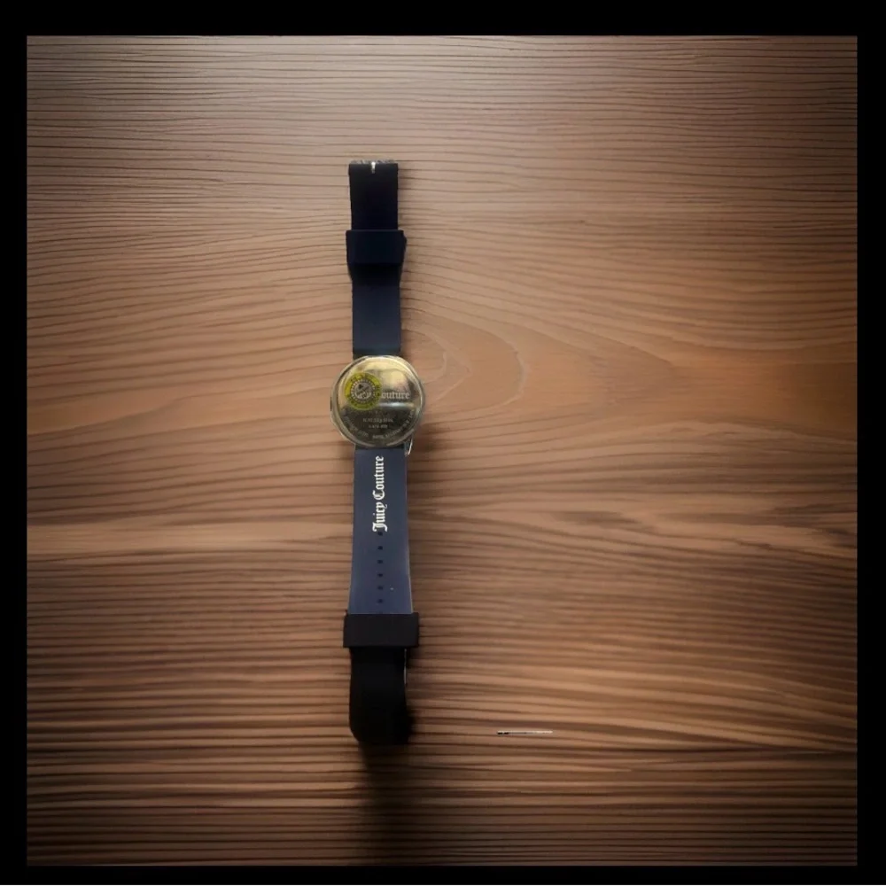 Juicy Couture Gold-Tone Logo Watch with Black Strap